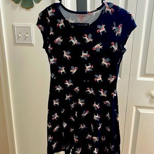 Cat & Jack Short Sleeve Dress with Unicorns excellent condition